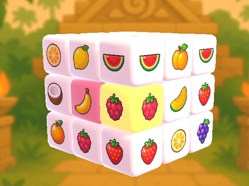 游戏Mahjong Fruit 3d在线
