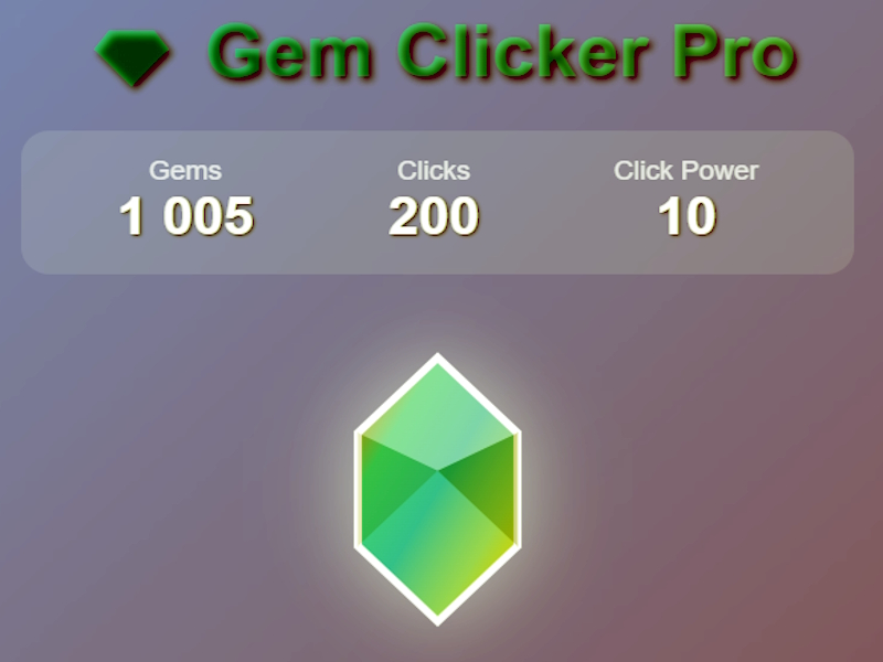 游戏GEM Clicker Pro在线