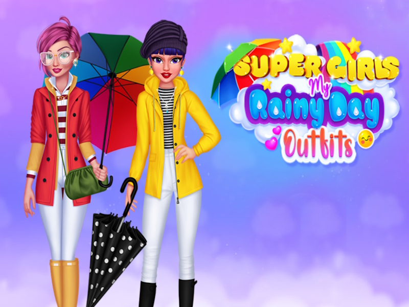 游戏超级女孩我的雨天服装在线