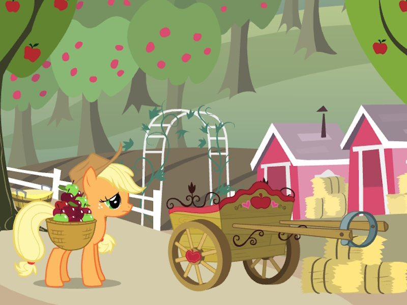 游戏我的小马驹Applejack的Apple Harvest在线